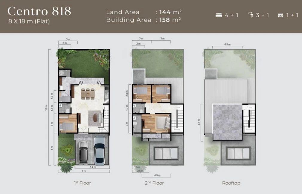 Floor plan for Centro 818 Flat
