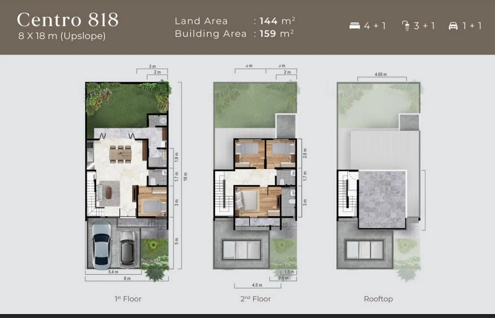 Floor plan for Centro 818 Upslope